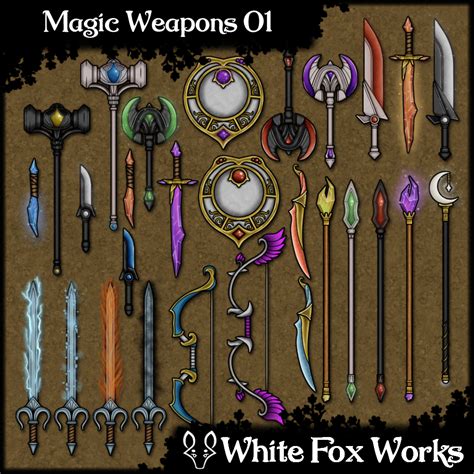 Magic weapons .